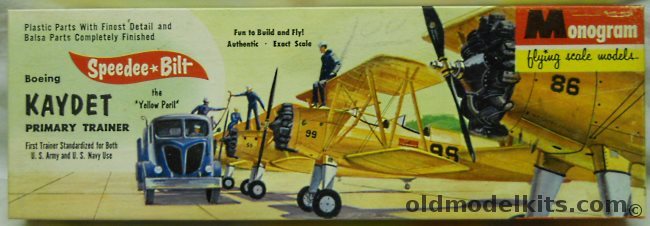 Monogram Speedee-Bilt Boeing PT-13 Kaydet Trainer, G5-100 plastic model kit